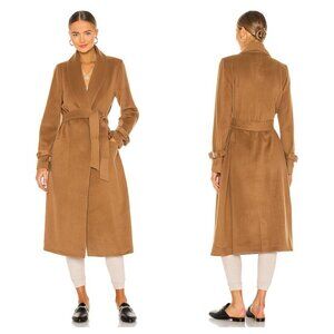 NEW PAIGE Size L Greylin Shawl Collar Coat Wool blend in Deep Camel NWT $399